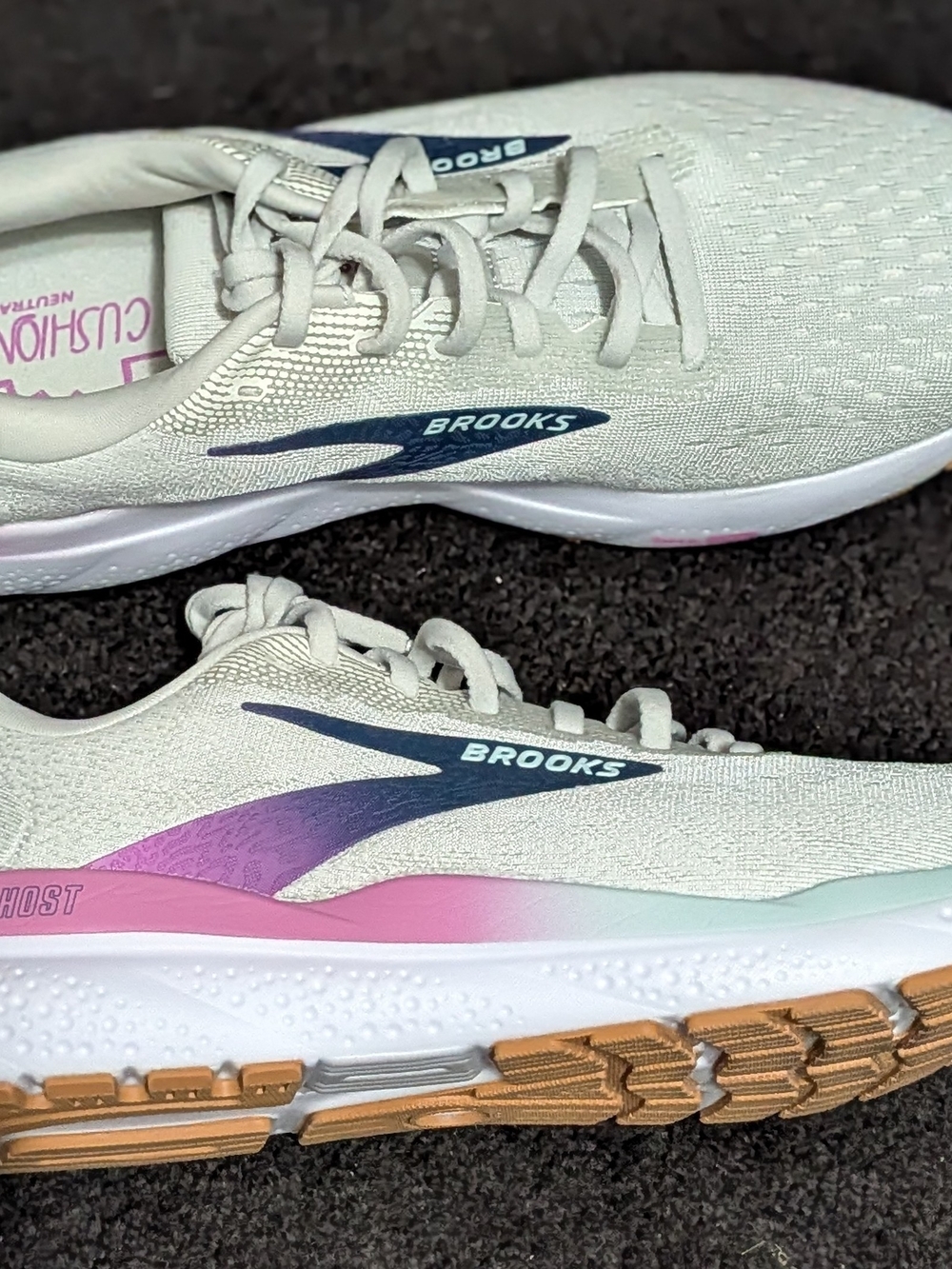 Brooks Women’s White & Pink Running Shoes